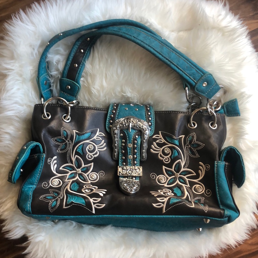 Woman’s Western Style Rockabilly Blinged Out Bag